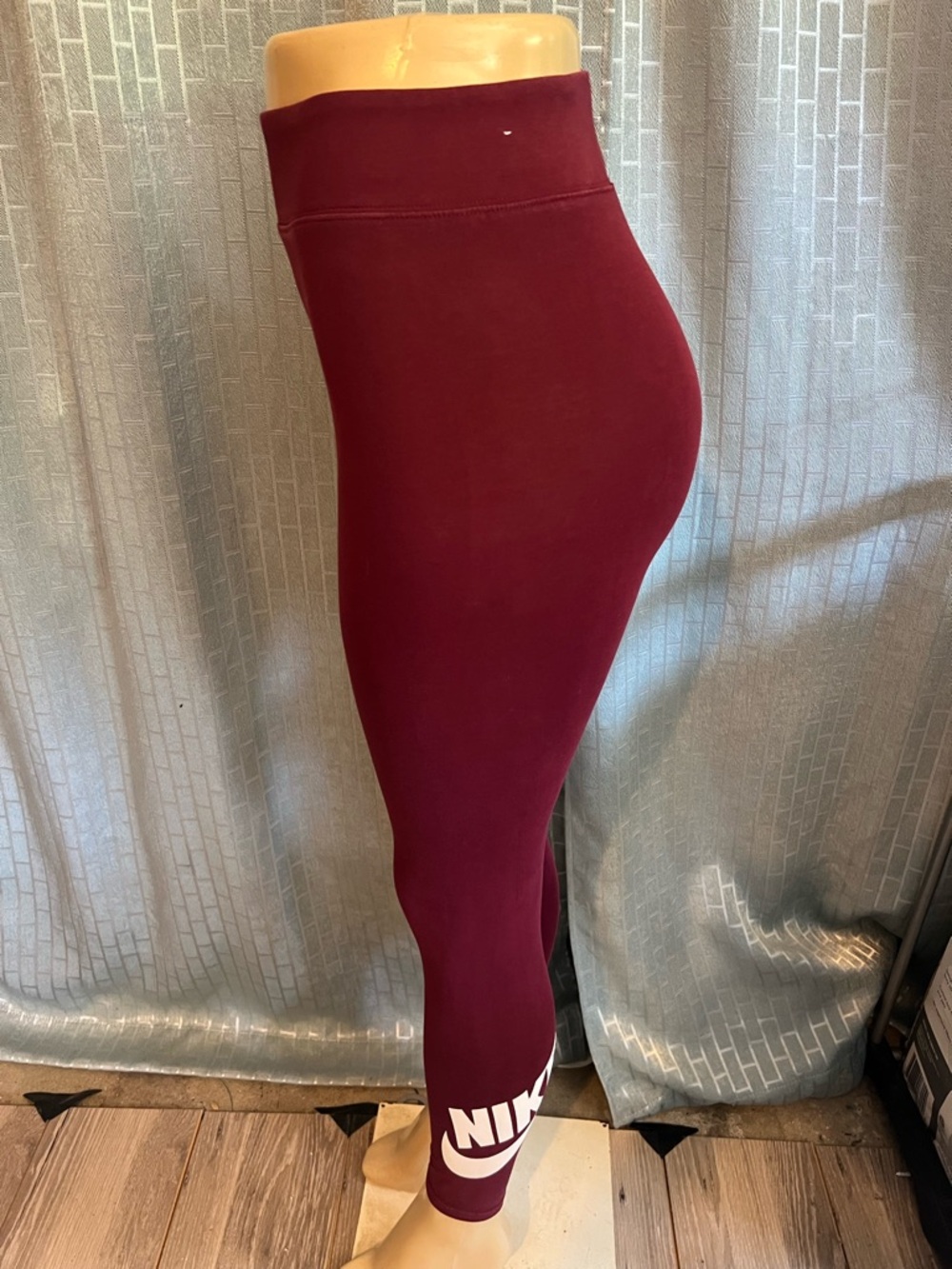 Nike Burgundy High-Waist Leggings